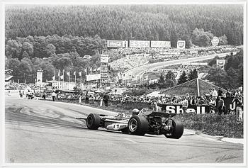 Kenneth Olausson, "Ronnie Peterson at Spa, 1970.".