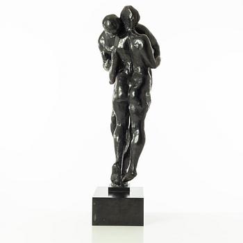 Gudmar Olovson, sculpture. Signed. Numbered. Foundry mark. Bronze, total height 72 cm, length 22 cm.