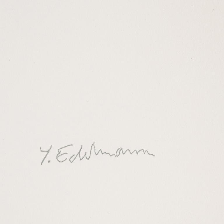 Yrjö Edelmann, lithograph in colours, stamped signature XVII/XX.