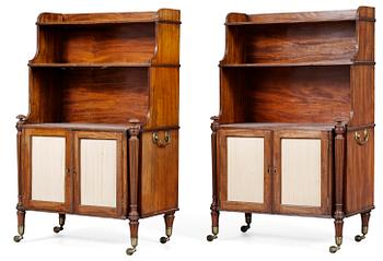 779. A pair of Regency Waterfall bookcases.