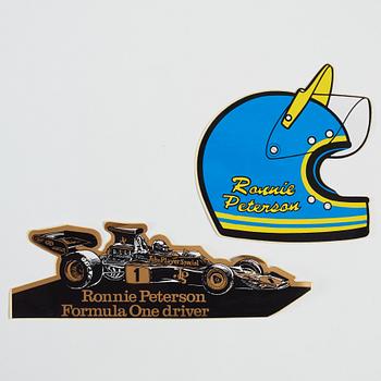 Samling memorabilia/föremål, Ronnie Peterson.