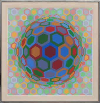 VICTOR VASARELY, färgserigrafi, signerad och numrerad 225/250.