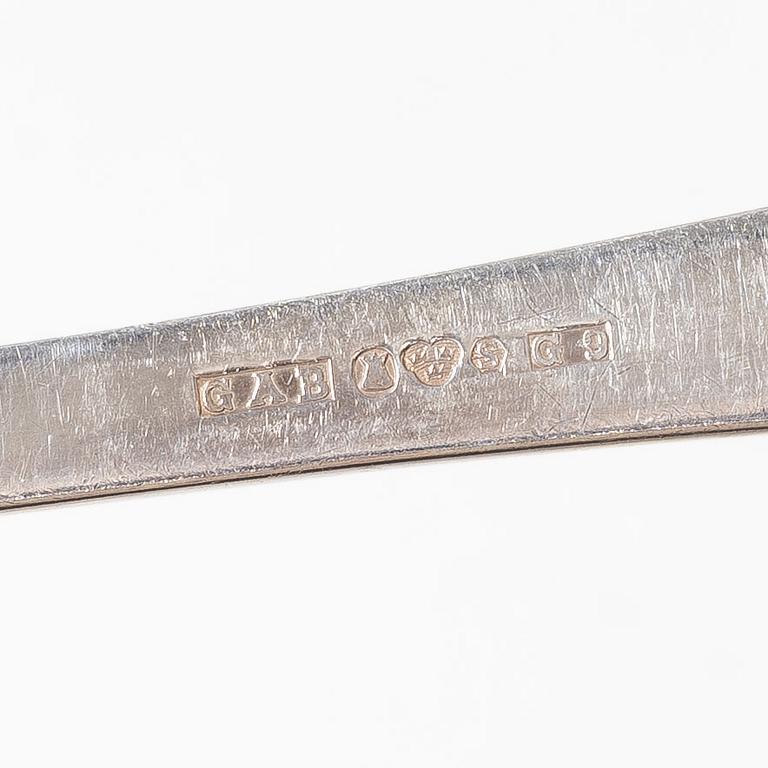 Jacob Ängman, Cutlery set, 50 pieces, silver, “Rosenholm”, GAB.