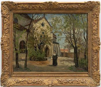 Carl Skånberg, Utanför kyrkan, Frankrike.