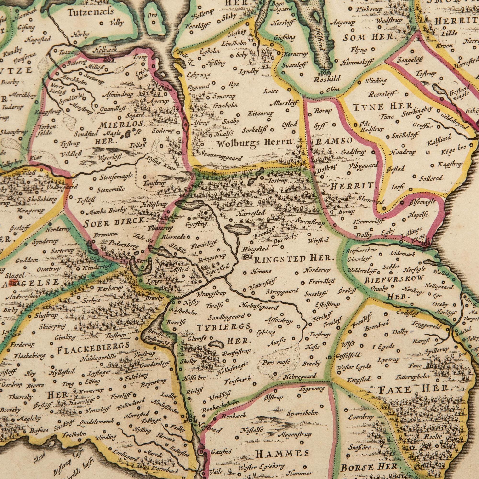 Johannes/Jean Blaeu, "Zeelandia Insvla Danicarum Maxima", 1665.