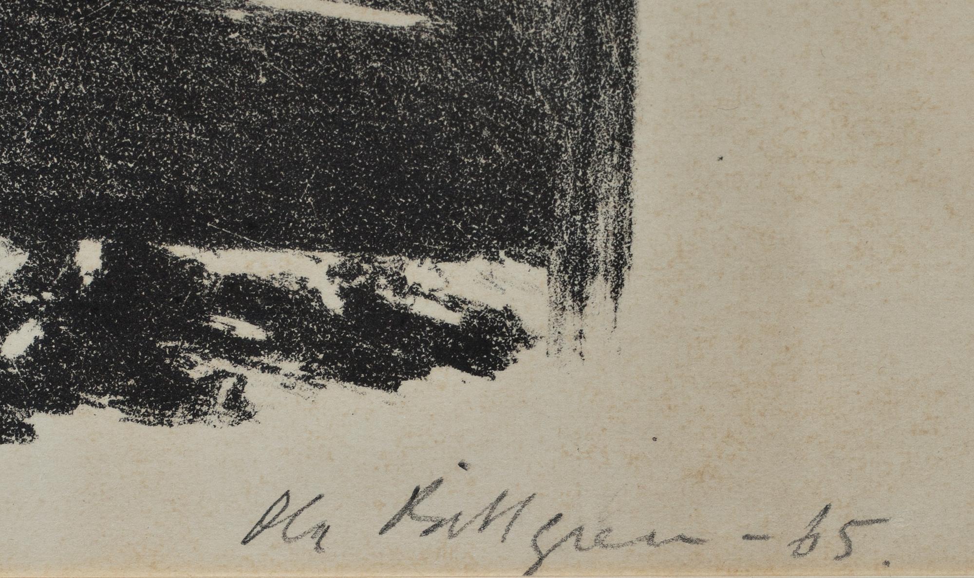 OLA BILLGREN, litografi, signerad, daterad -65 och numrerad 4/10.