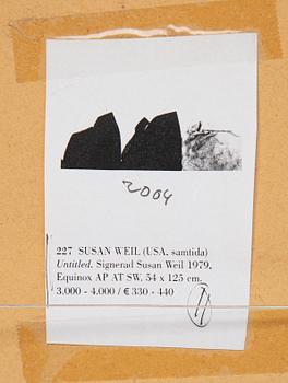 Susan Weil, collage, signed and dated 1979.