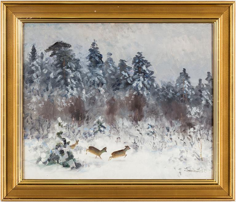 LINDORM LILJEFORS, oil on panel (masonite), signed Lindorm L and dated -66.