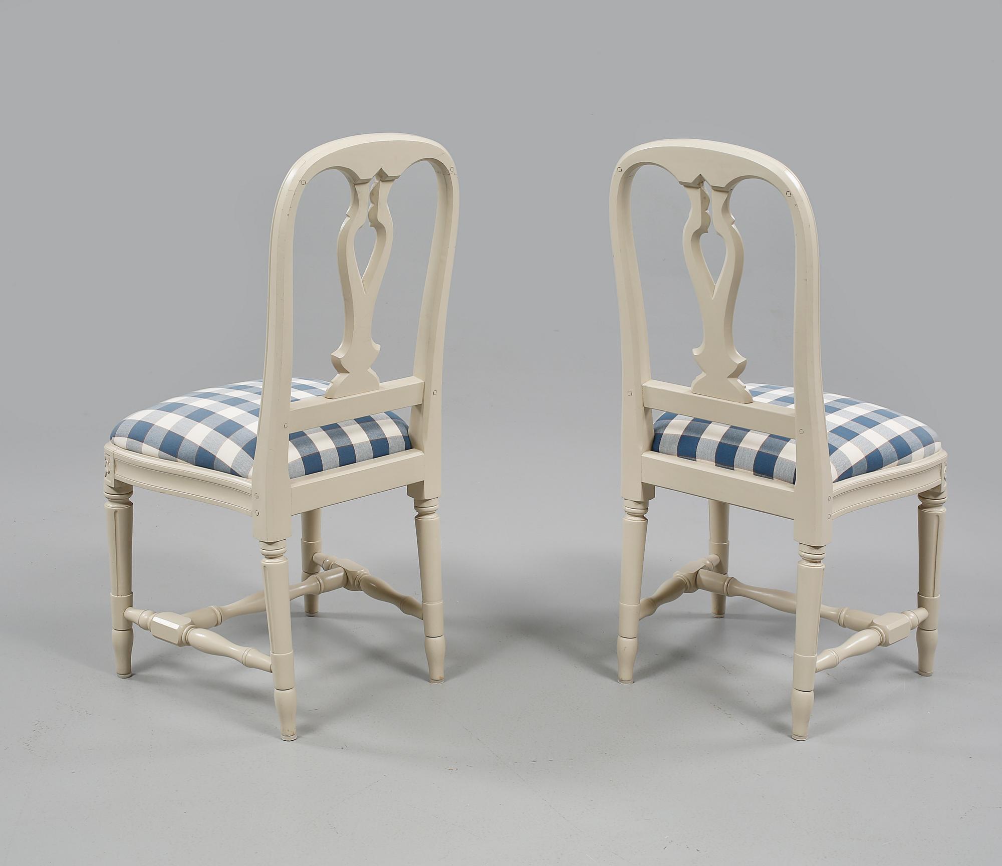 STOLAR, ett par, gustaviansk stil, "Hallunda", ur IKEAS:s 1700-talsserie, 1990-tal.
