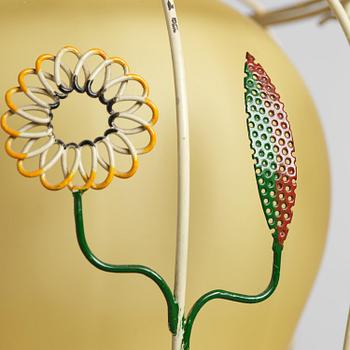 Ulla & Gunnar Eklöf, attributed to, a pair of Swedish Modern ceiling lamps, Corona Belysningskultur, Stockholm, 1940s.