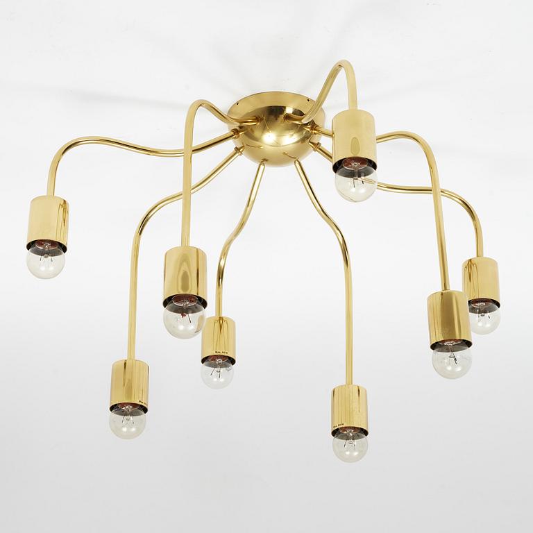 Josef Frank, a brass ceiling lamp, model 2358, Firma Svenskt Tenn, Sweden.