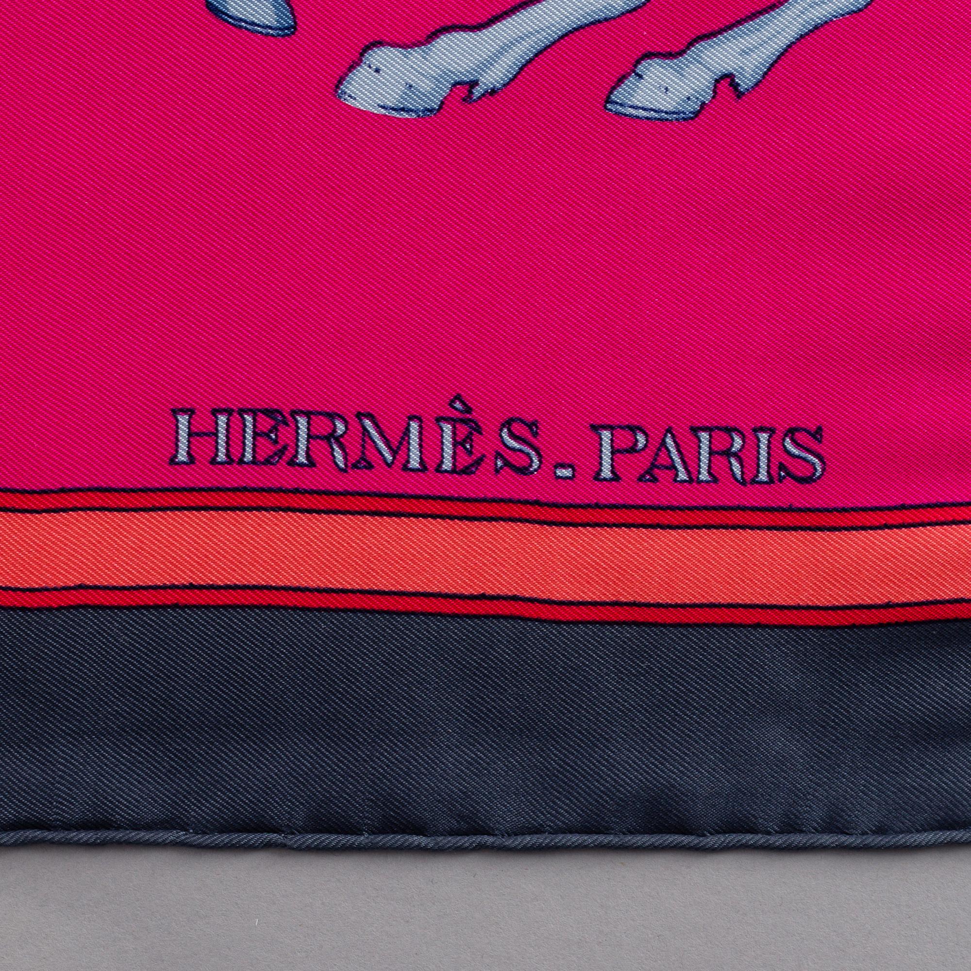 HERMÈS, scarf, 'Carrousel'.