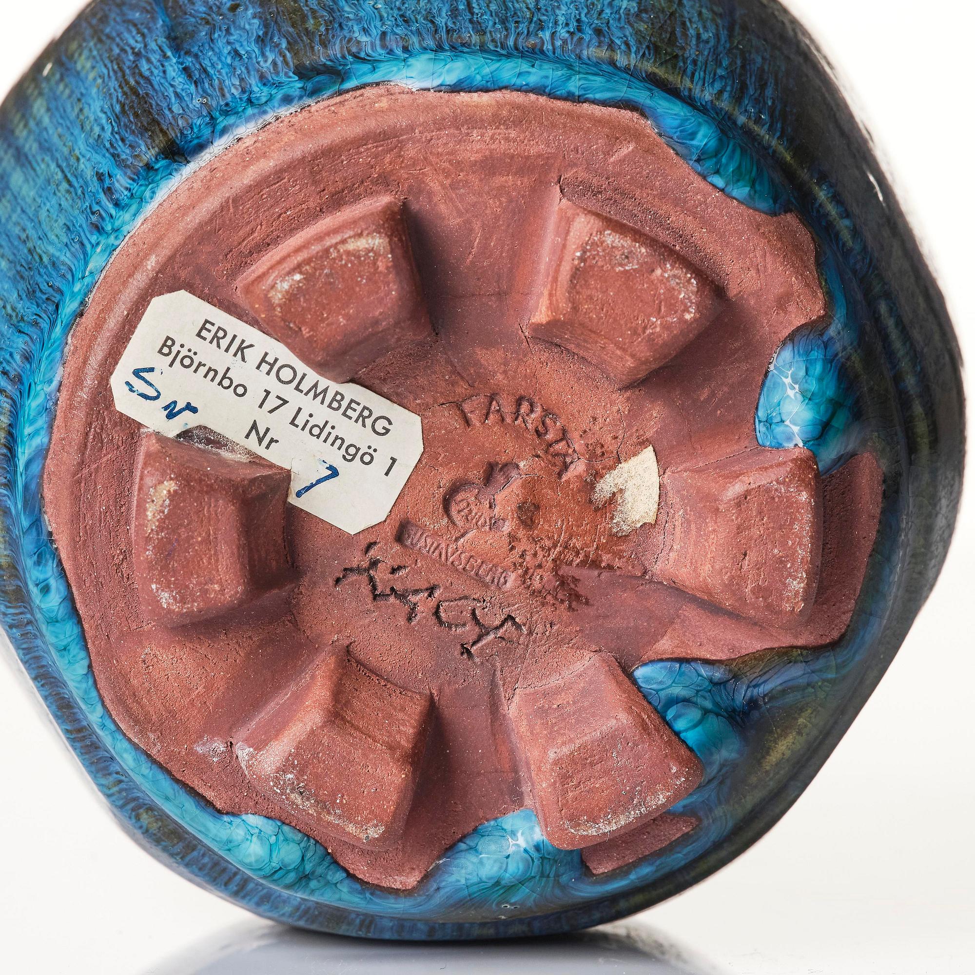 Wilhelm Kåge, a Farsta stoneware lidded jar, Gustavsberg Studio 1950s.