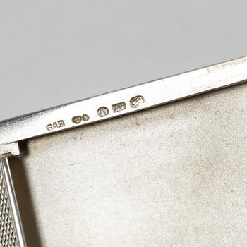 Cigarettetui, silver, GAB, Stockholm, 1951.