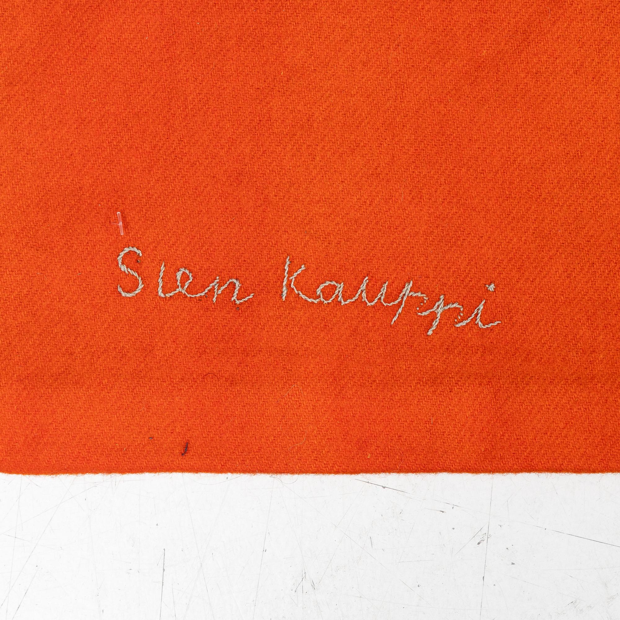 Sten Kauppi, a  tapestry, appliqué work in wool, c. 270 x 180 cm signed.