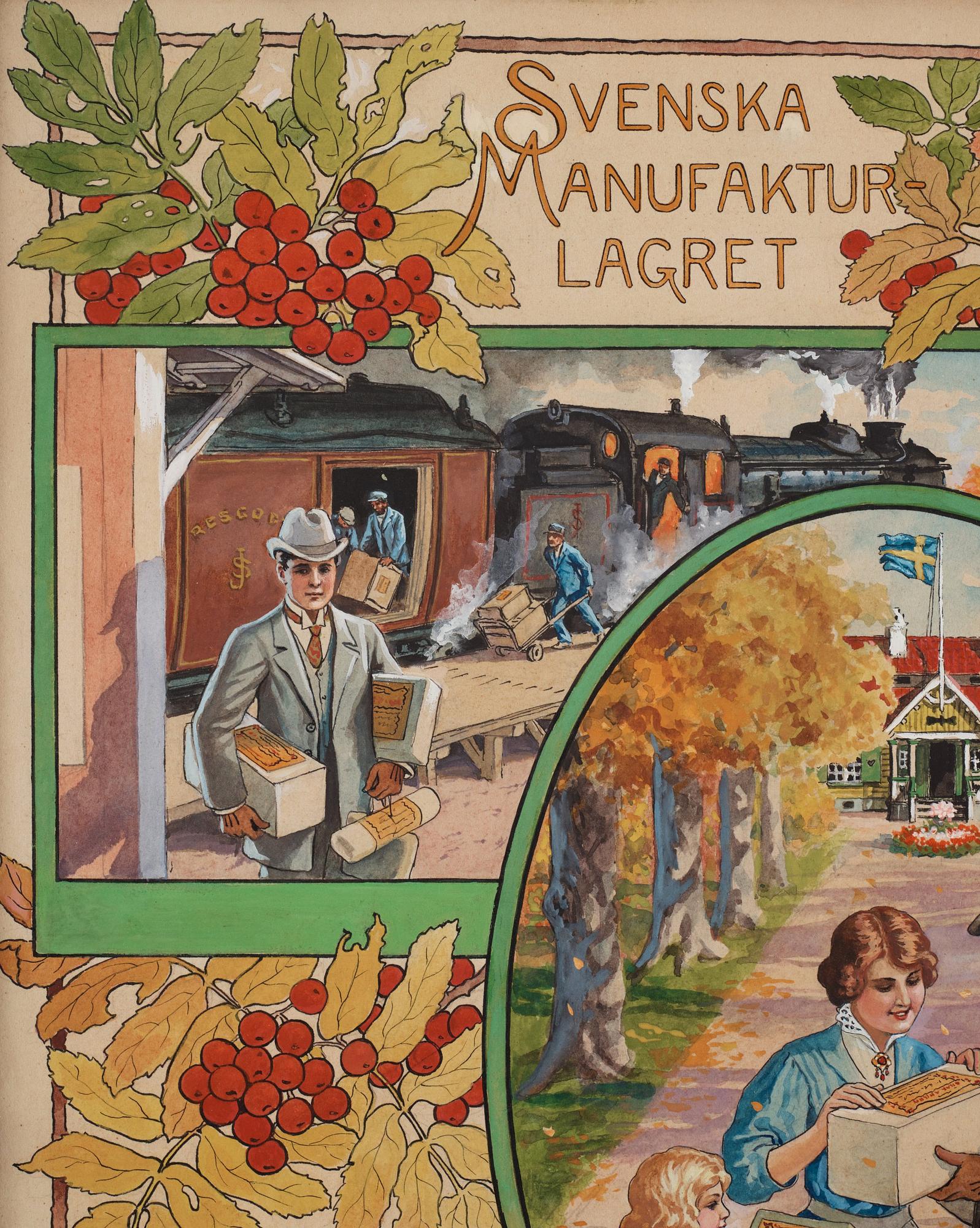 Jenny Nyström, Original Illustration for Mail Order Catalogue.