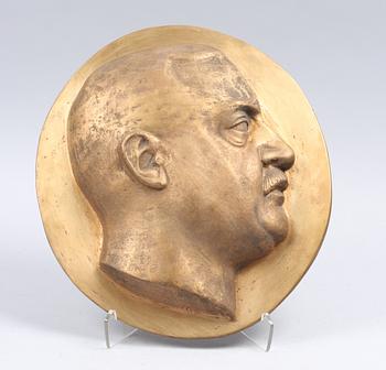 OKÄND KONSTNÄR. Relief, brons. Sign Fagerberg.