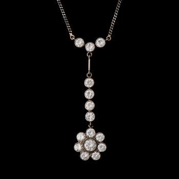 A NECKLACE, brilliant cut diamonds, 18K white gold. A. Tillander 1989.