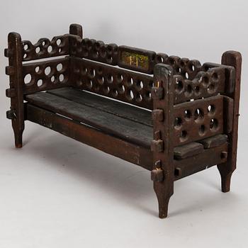 KOSTI AHONEN, wooden sofa.