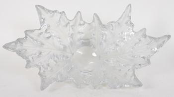 SKÅL samt 2 st VASER, glas, Lalique.