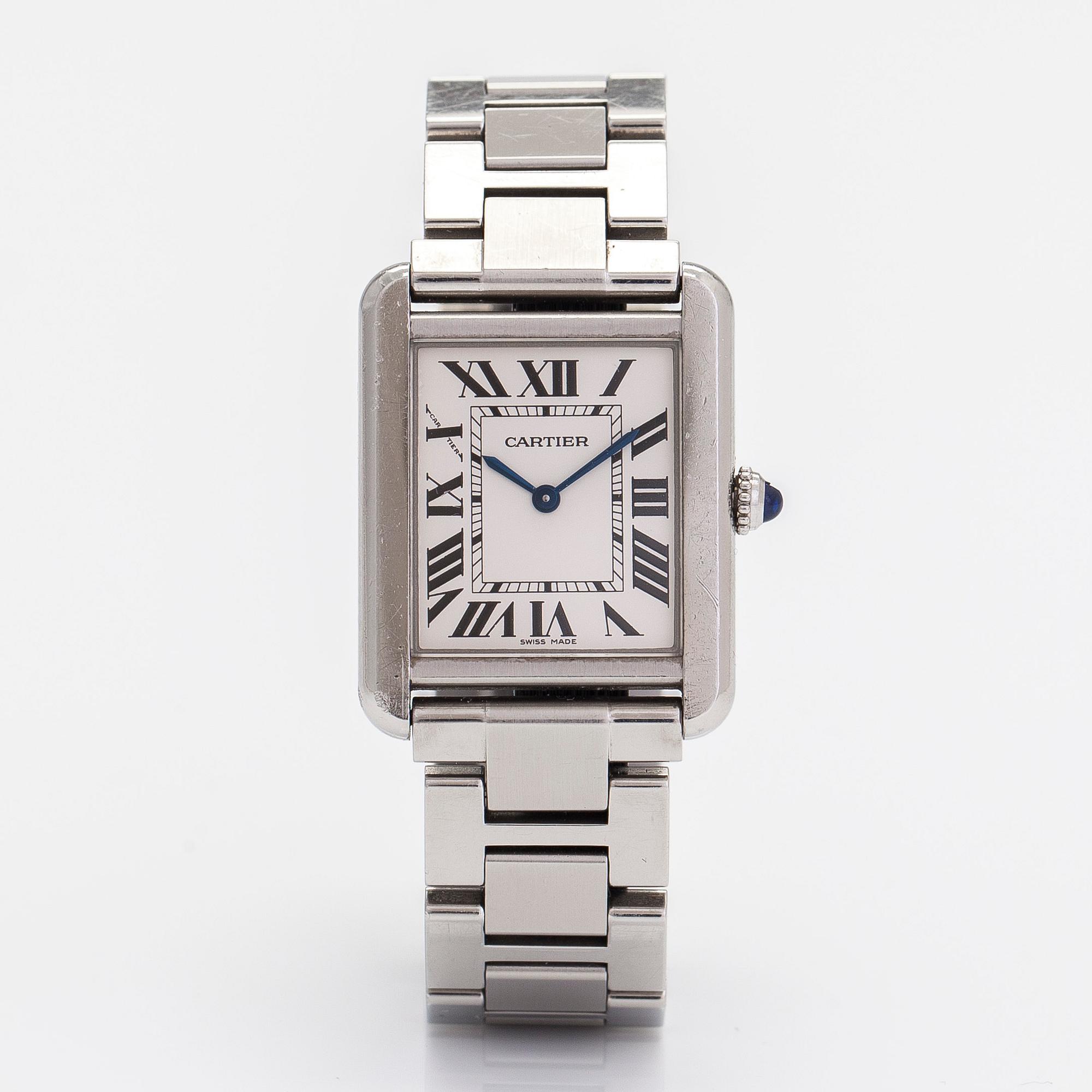 Cartier, Tank Solo, rannekello, 24 x 24 (31) mm.