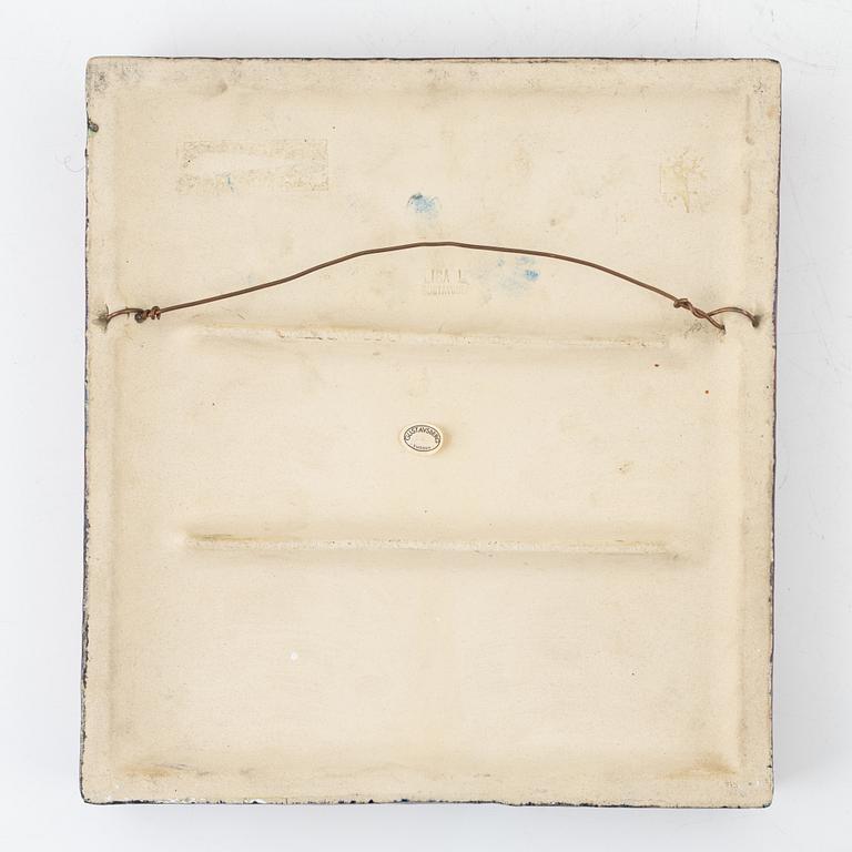 Lisa Larson, väggplakett, "Drillsnäppa", Gustavsberg, 1966–1975.