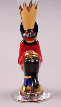 SNAPSGLAS, 5 st, glas, Gunnar Cyrén, Orrefors.