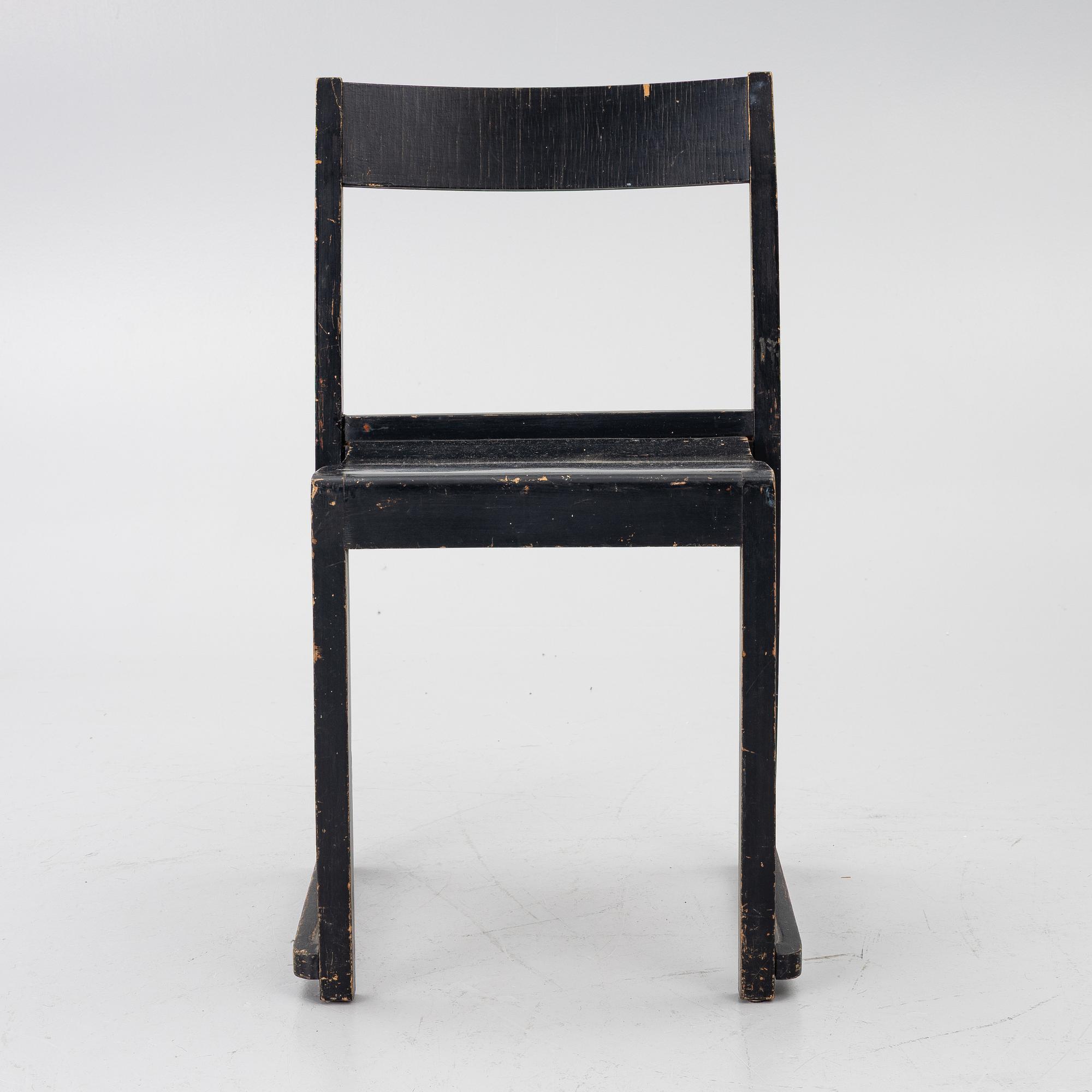 Sven Markelius, ‘Orkesterstolen’, 6 chairs, mid-20th century.