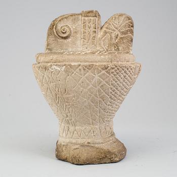 A Mesoamerican Zoomorphic carved stone sculpture.