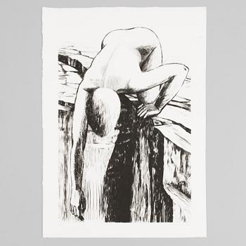 MARJATTA NUOREVA, graphic portfolio, mezzotint and drypoint 12 pcs, signed, numbered.