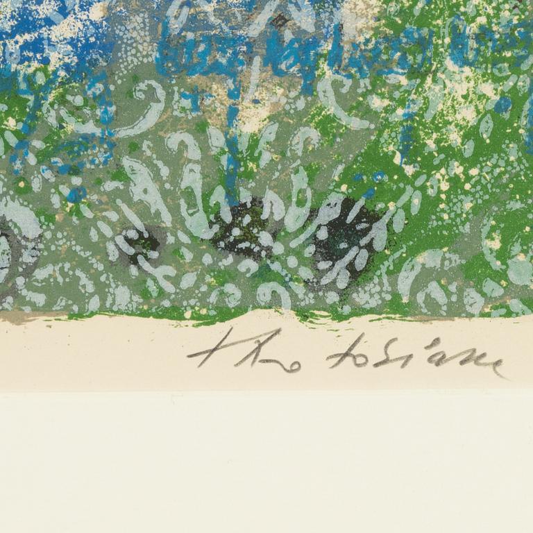 Theo Tobiasse, lithograph in colours, signed 136/200.