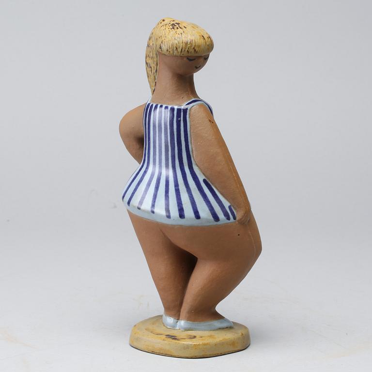 LISA LARSON, figurin,"DORA", stengods, Gustavsberg.