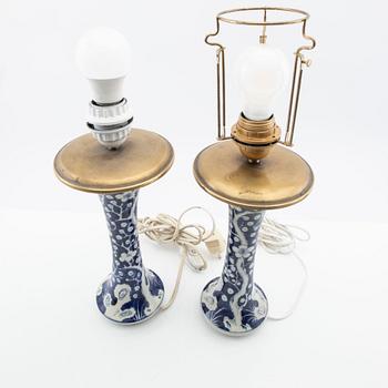 Table lamps, a pair, China, 20th century.