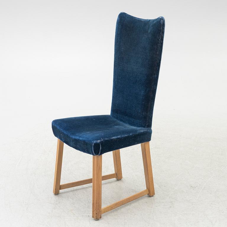Swedish Modern, stolar, fyra stycken, 1940-tal.