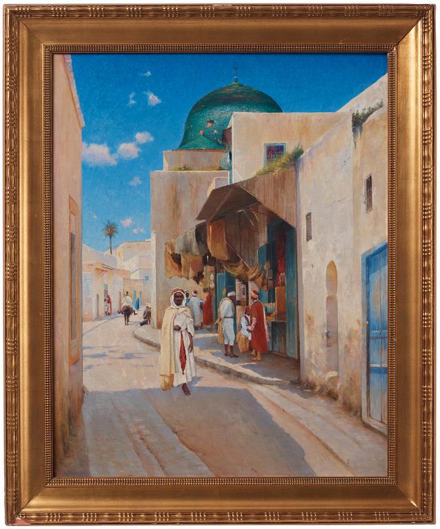 Axel Lindman, Bazar street, North Africa.