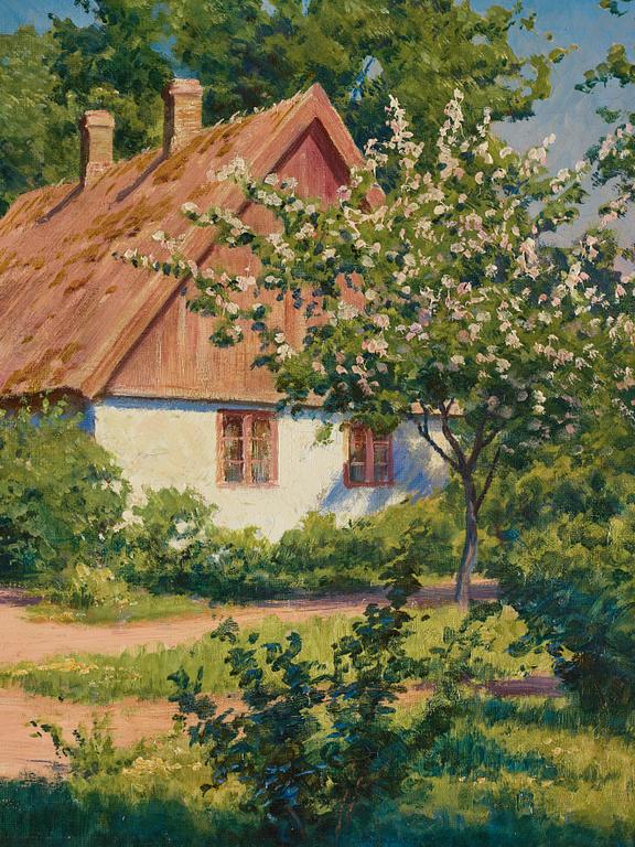 Johan Krouthén, Flowering apple trees.