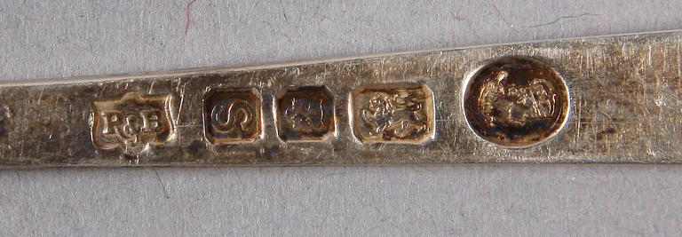 PARTI SILVER, 26 delar, bl a England, Danmark och Japan, 1800-1900-tal.