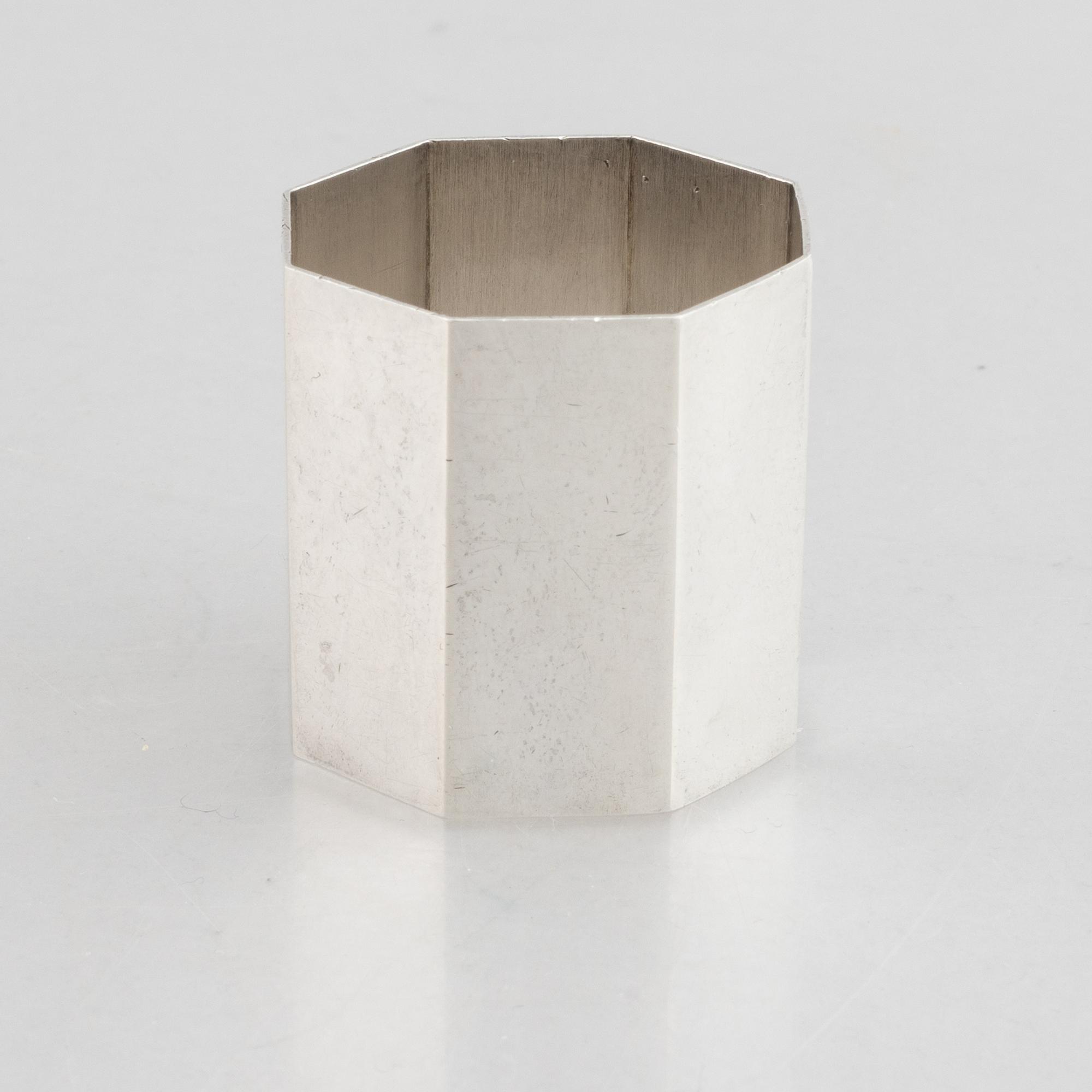 Wiwen Nilsson, napkin ring, sterling silver, Anders Nilsson, Lund 1946.