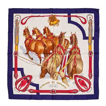 418. Hermès, scarf, “Attelage en Arbalète”.