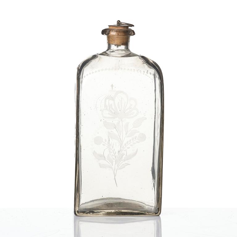 Aquavit bottle, Sweden early 19th century.