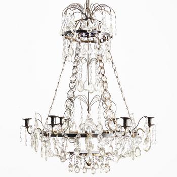 A Gustavian style chandelier, early 20th Century.