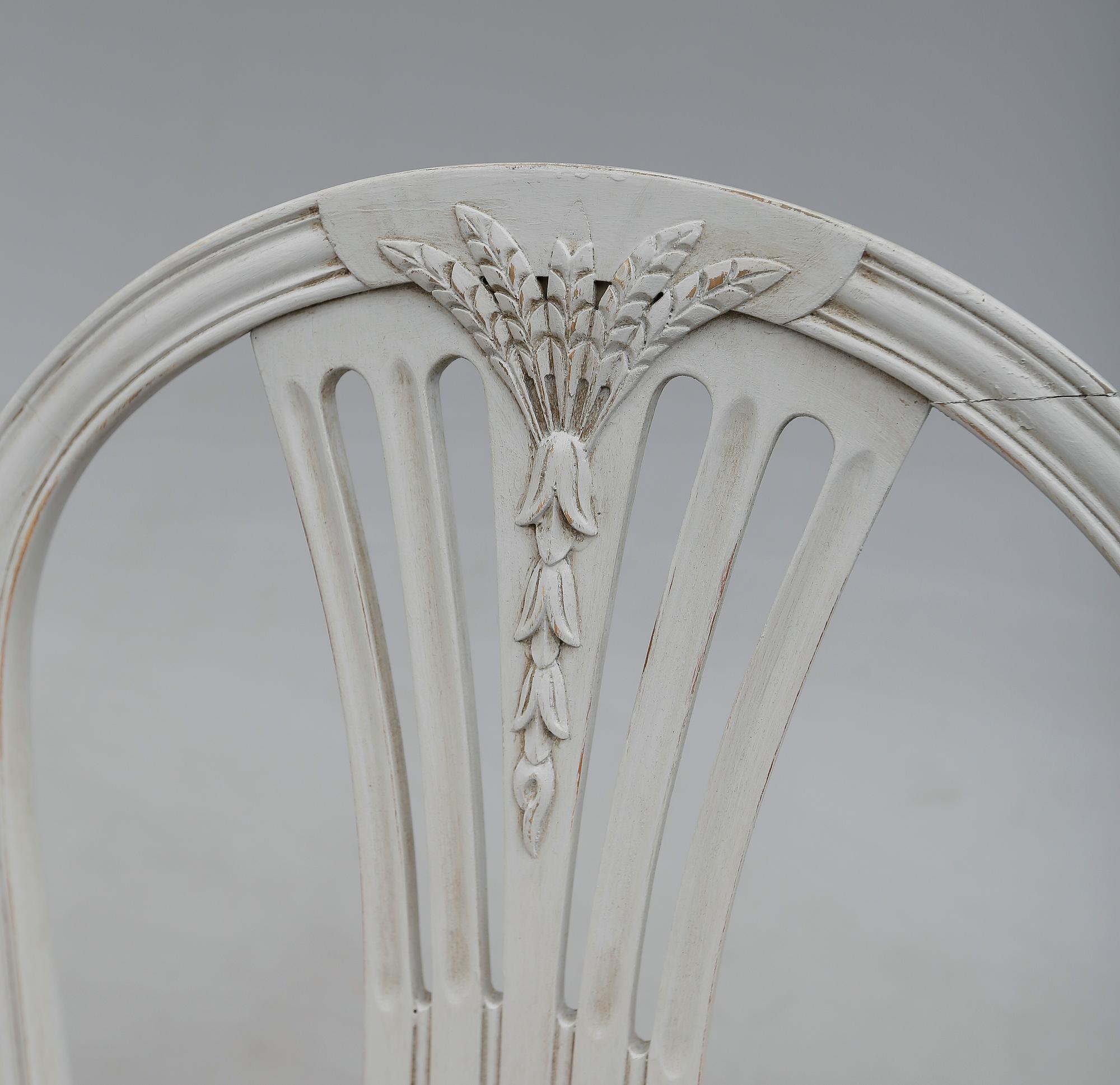 STOLAR, 12 st, gustaviansk stil, 1900-talets andra hälft.