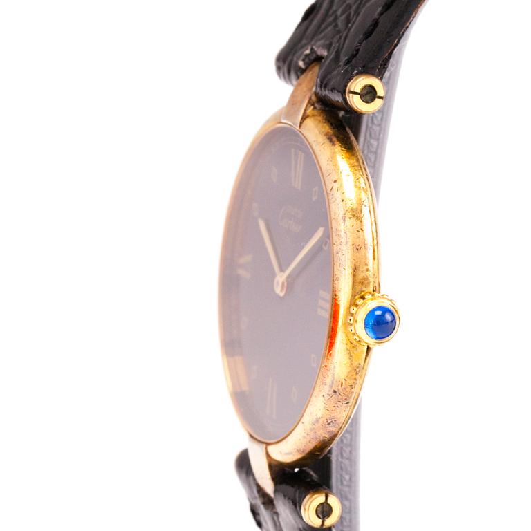 MUST DE CARTIER VERMEIL, wrist watch, 30 mm.