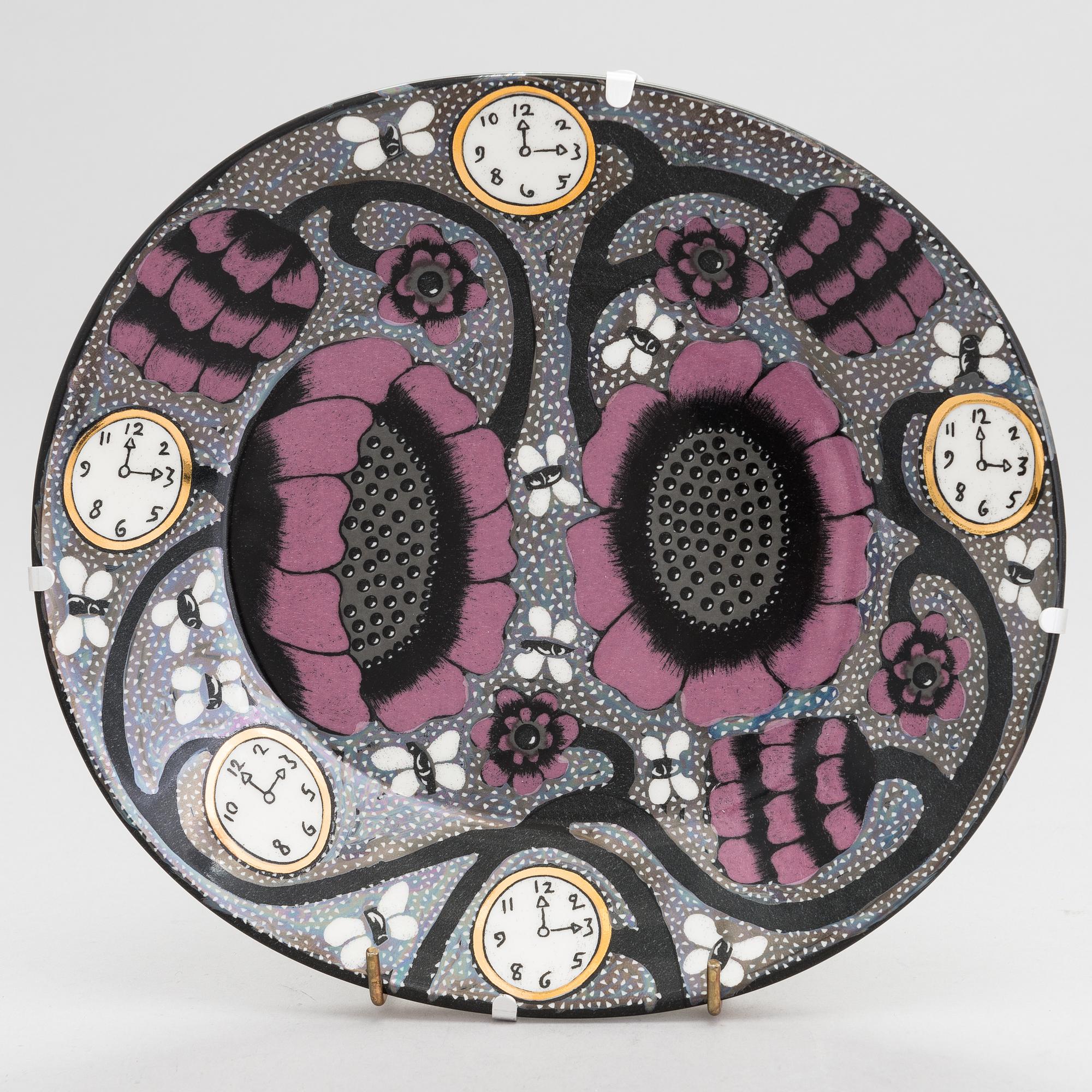 超希少Arabia Birger Kaipiainen Ravenna Birger Kaipiainen, A decorative porcelain dish, 