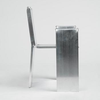 David Taylor, a unique "Aluminium Chair", own studio, Sweden 2021.