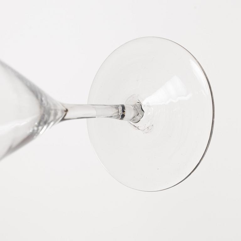 Fortified wine glasses, 12 pcs, 19th century.