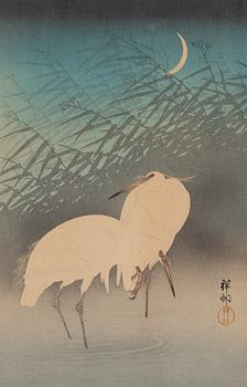 KOSON OHARA (1877-1945), färgträsnitt. Japan, 1900-tal.