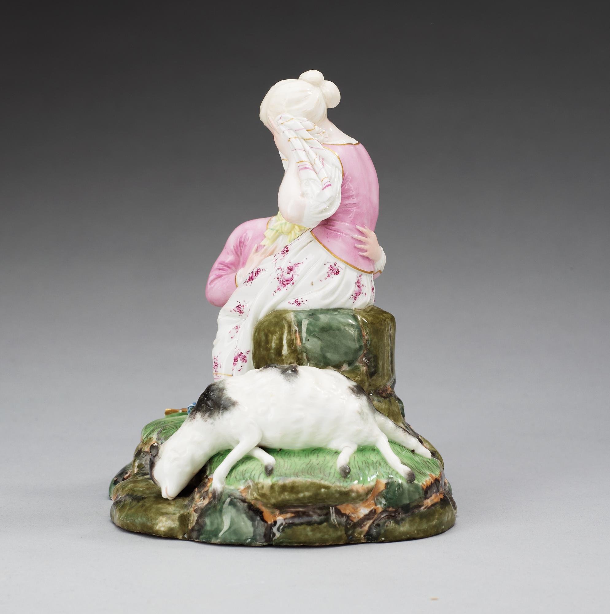 FIGURGRUPP, porslin. Höchst, troligen 1770-tal.