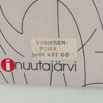 Oiva Toikka, glasfåglar, 4 st, signerade O. Toikka Nuutajärvi.