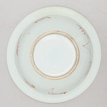 SKÅL, porslin, Kanton, Kina, 1800-talets andra hälft.